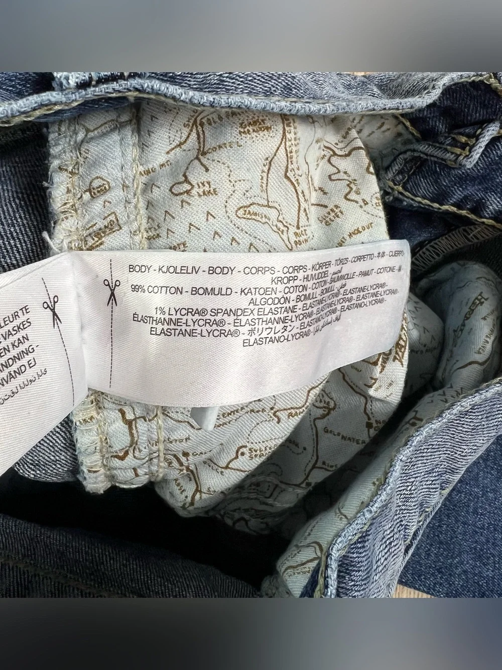 Mens Ariat M4 Relaxed Straight Shoreway Denim Blue Jeans Size 29x34